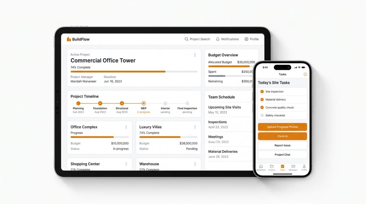 Construction App Product Screenshot