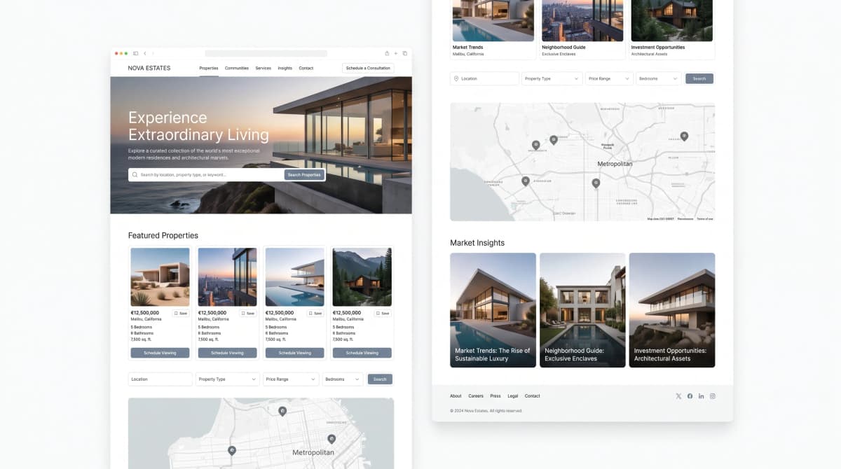 Luxury Real Estate Website