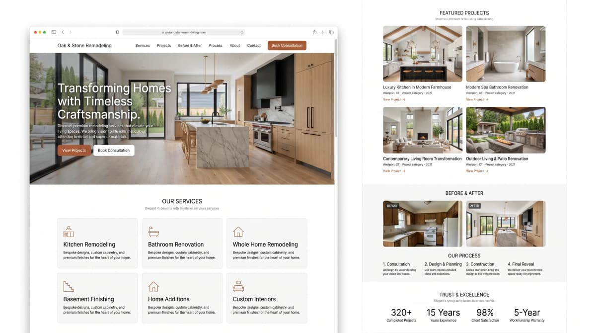 Remodeling Company Website