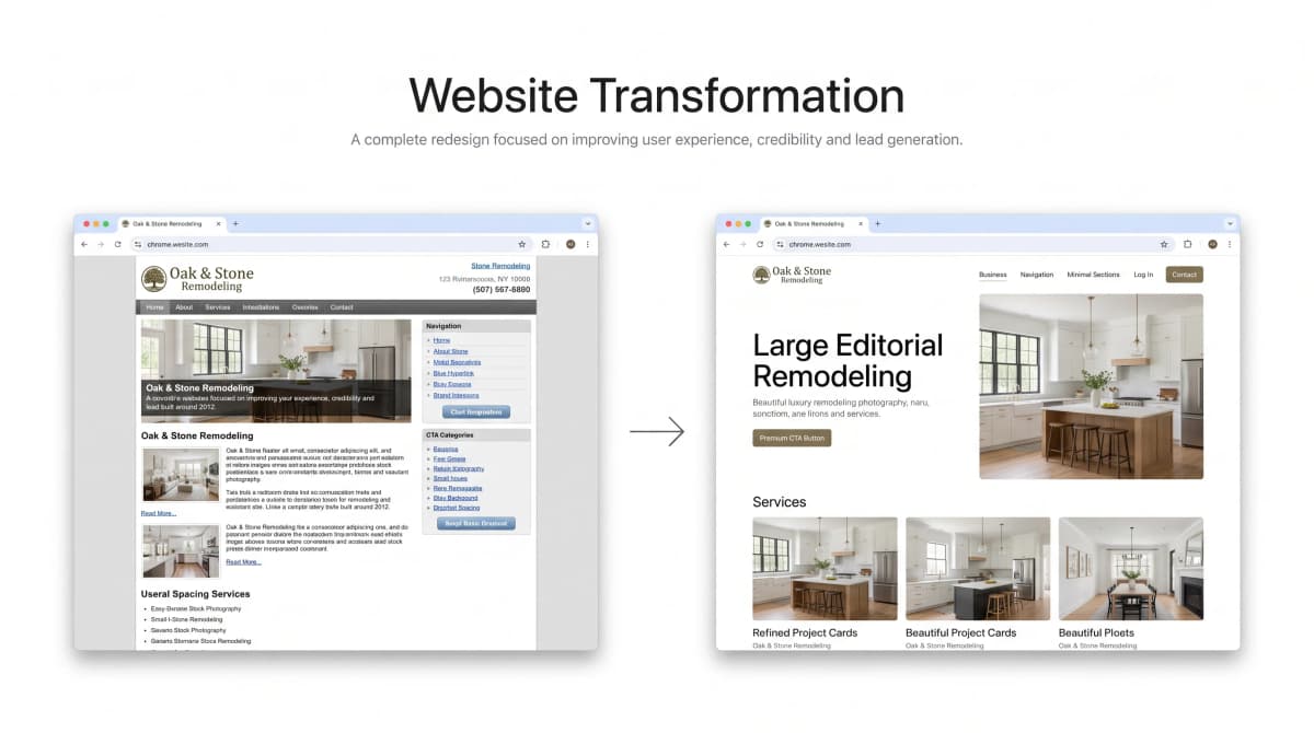 Website Transformation Design